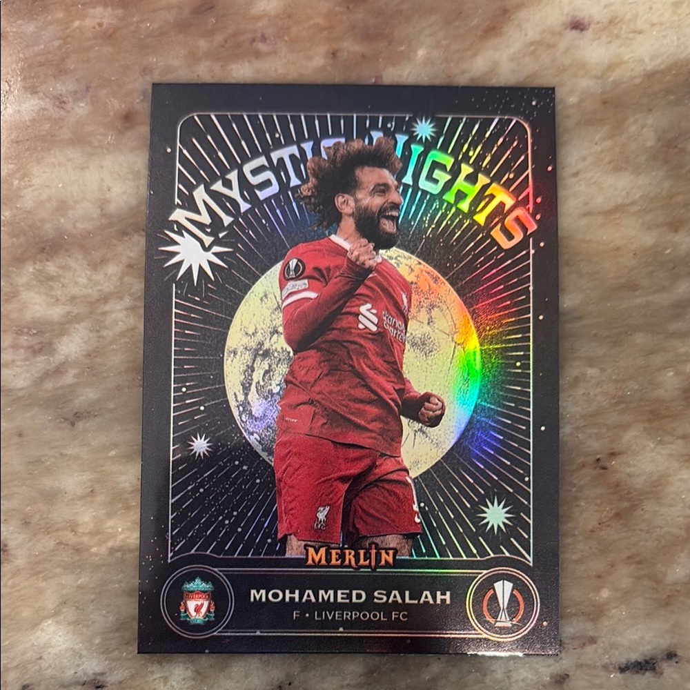 Merlin Mystical Lights - Mohamed Salah - Liverpool FC - Soccer Trading Card